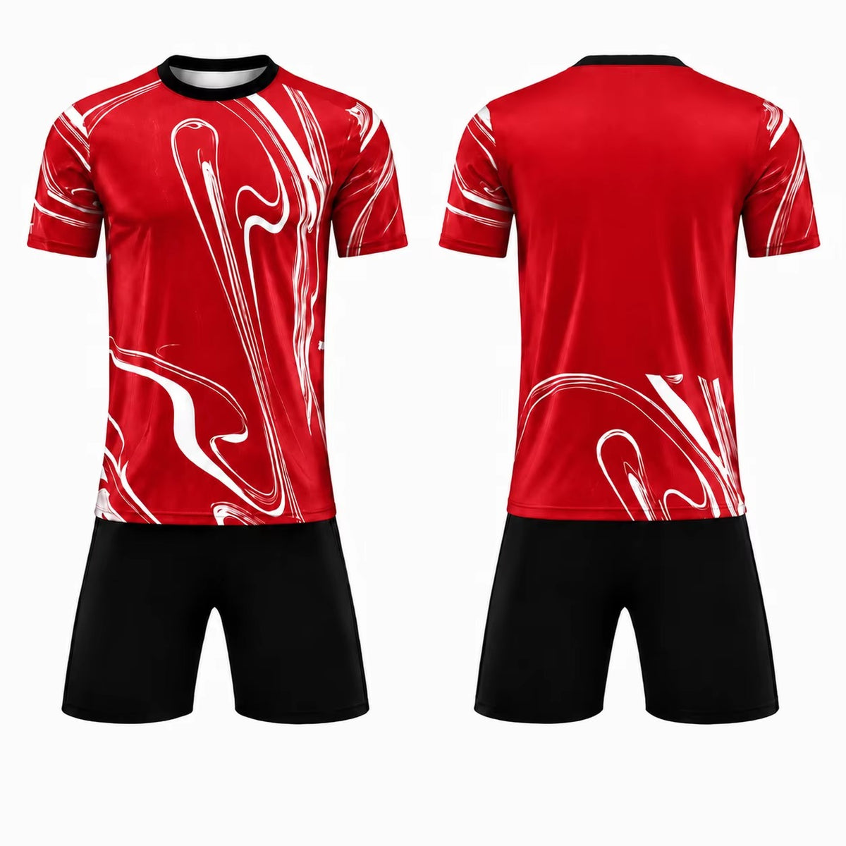 Unisex Breathable Fully Printed Quick-Dry Football Sports Uniform Kit