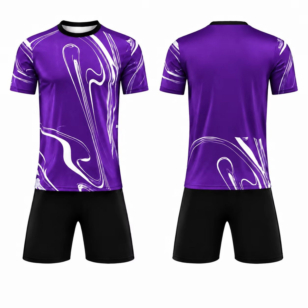 Unisex Breathable Fully Printed Quick-Dry Football Sports Uniform Kit