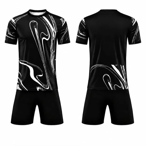 Unisex Breathable Fully Printed Quick-Dry Football Sports Uniform Kit
