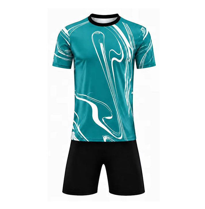 Unisex Breathable Fully Printed Quick-Dry Football Sports Uniform Kit